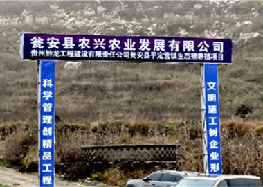瓮安县平定营镇生态猪养殖项目施工